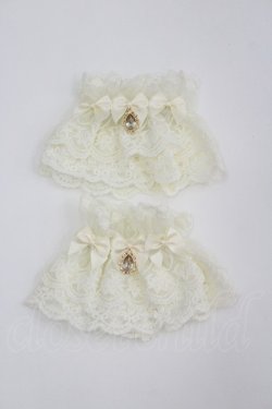 画像1: axes femme kawaii / トリプルリボンお袖とめ  生成り I-26-04-08-117-AX-ZA-SA-ZI