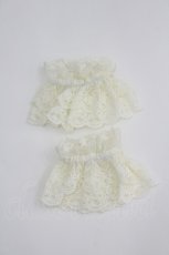 画像2: axes femme kawaii / トリプルリボンお袖とめ  生成り I-26-04-08-117-AX-ZA-SA-ZI (2)