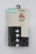 Eri Aino's collaboration / ECainoバラタイツ  黒 I-26-04-08-124-PU-ZA-SA-ZI