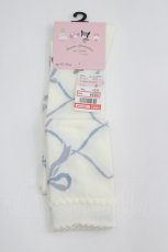 画像1: m petit by misako / ECAMOVKマロンクリーム　オーバーニー  白 I-26-04-08-125-LO-ZA-SA-ZI (1)
