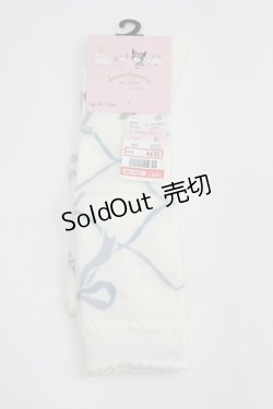 画像1: m petit by misako / ECAMOVKマロンクリーム　オーバーニー  白 I-26-04-08-125-LO-ZA-SA-ZI