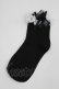 画像1: Hoshibako Works / レースリボンソックス  黒Ｘ白 I-26-04-08-128-LO-ZA-SA-ZI (1)