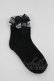 画像2: Hoshibako Works / レースリボンソックス  黒Ｘ白 I-26-04-08-128-LO-ZA-SA-ZI (2)