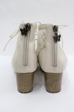 画像3: axes femme / チュールレースアップブーツ M ベージュ I-26-04-08-132-AX-SH-SA-ZI