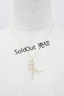 画像1: metamorphose / 猫×リングモチーフネックレス  ゴールド I-26-04-08-003-ME-AC-TE-ZI