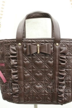 画像4: Cherirulu Chocola / MY*キルトリボン2WAYバッグ  ブラウン I-26-04-08-017-GO-BG-SA-ZI