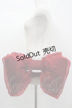 画像2: BOGUTA / リボン型バッグ風モチーフ M 赤 I-26-04-08-025-EL-ZA-SA-ZI