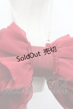 画像8: BOGUTA / リボン型バッグ風モチーフ M 赤 I-26-04-08-025-EL-ZA-SA-ZI