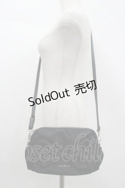 画像1: axes femme / リボン撥水ナイロンショルダー  黒 I-26-04-08-027-AX-BG-TE-ZI