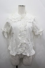 画像1: MAM / ラヴリーリボンブラウス  白 I-26-04-10-001-LO-BL-SA-ZI (1)