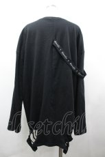 画像2: NOEMIE / シルバープリントダメージユニセックスTシャツ M 黒 I-26-04-10-030-LO-TO-TE-ZI (2)
