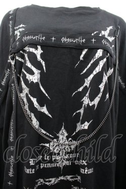 画像3: NOEMIE / シルバープリントダメージユニセックスTシャツ M 黒 I-26-04-10-030-LO-TO-TE-ZI