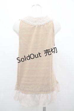 画像2: axes femme / 異素材切り替えアウタータンク M オレンジ I-26-04-10-034-AX-TO-SA-ZI