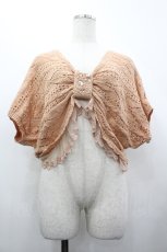 画像1: axes femme / リボンドルマンボレロ  ピンクオレンジ I-26-04-10-036-AX-TO-SA-ZI (1)