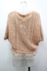 画像2: axes femme / リボンドルマンボレロ  ピンクオレンジ I-26-04-10-036-AX-TO-SA-ZI (2)