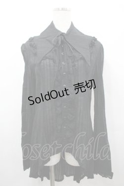 画像1: ATELIER BOZ / エレーヌオーバーブラウス  ブラック I-26-04-10-004-EL-BL-SA-ZI