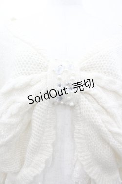 画像3: axes femme / ビジュー使いニットボレロ  アイボリー I-26-04-10-037-AX-TO-SA-ZI