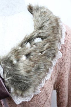 画像3: axes femme / ファーティペット付ニットカーディガン M アワピンク I-26-04-10-039-AX-TO-SA-ZI