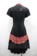 画像2: Ozz oneste / レースチャイナZIPワンピース  黒×赤 I-26-04-10-044-OO-OP-TE-ZI (2)
