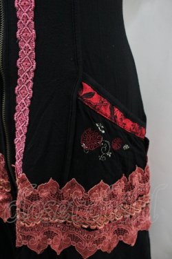 画像4: Ozz oneste / レースチャイナZIPワンピース  黒×赤 I-26-04-10-044-OO-OP-TE-ZI