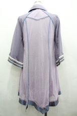 画像2: Ozz oneste / 襟付きレイヤードチャイナボタンチュニックワンピース  ラベンダー I-26-04-10-046-OO-OP-TE-ZI (2)
