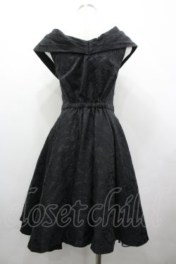 画像2: axes femme / カシュクールJQドレス  黒 I-26-04-10-050-AX-OP-SA-ZI