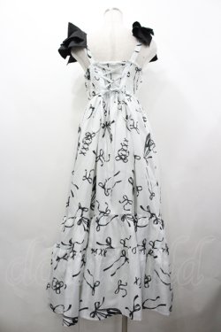 画像2: axes femme / トゥシューズ柄リボン付ワンピース F 白 I-26-04-10-052-AX-OP-TE-ZI