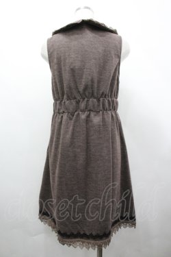 画像2: axes femme / ファーｘツイードレトロワンピース M チャ I-26-04-10-053-AX-OP-SA-ZI