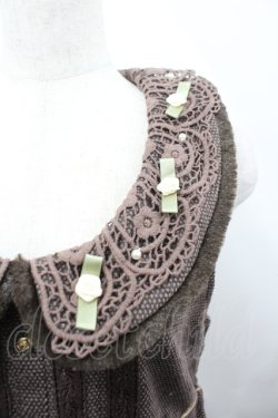 画像3: axes femme / ファーｘツイードレトロワンピース M チャ I-26-04-10-053-AX-OP-SA-ZI