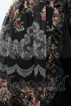 画像3: axes femme / レースX花柄スリットチュニ M クロ I-26-04-10-054-AX-OP-SA-ZI