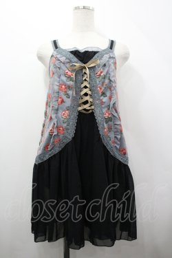 画像1: axes femme / ビスチェ重ね着風キャミチュニック M サックス I-26-04-10-056-AX-OP-SA-ZI