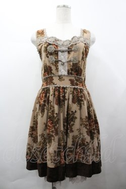 画像1: axes femme / アンティークブーケ柄チュニ M ベージュ I-26-04-10-058-AX-OP-SA-ZI