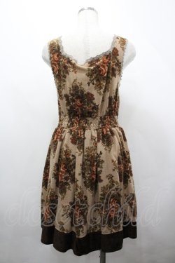 画像2: axes femme / アンティークブーケ柄チュニ M ベージュ I-26-04-10-058-AX-OP-SA-ZI