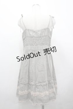 画像2: axes femme / レースフリルキャミワンピース  カーキＸベージュ I-26-04-10-059-AX-OP-SA-ZI