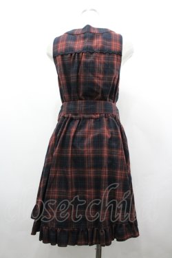 画像2: axes femme / フィット&フレアージャンドレ M アカ I-26-04-10-060-AX-OP-SA-ZI