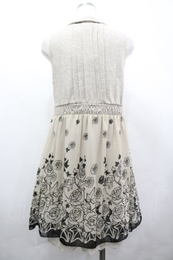 画像2: axes femme / ベストレイヤード風チュニック M ベージュ I-26-04-10-065-AX-OP-SA-ZI