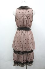 画像2: axes femme / フロッキードット衿付きOP M アワピンク I-26-04-10-066-AX-OP-SA-ZI (2)