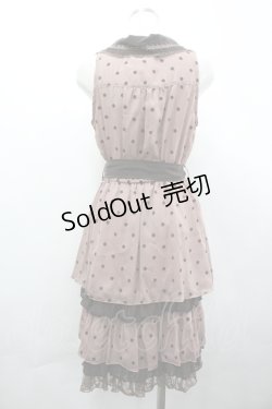 画像2: axes femme / フロッキードット衿付きOP M アワピンク I-26-04-10-066-AX-OP-SA-ZI