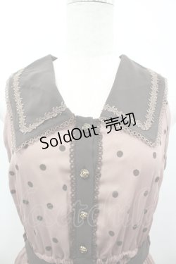 画像3: axes femme / フロッキードット衿付きOP M アワピンク I-26-04-10-066-AX-OP-SA-ZI