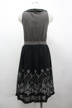 画像2: axes femme / 千鳥ベストレイヤード風チュニック  クロ I-26-04-10-069-AX-OP-SA-ZI