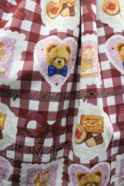 画像3: axes femme kawaii / ベアズベーカリー柄ジャンスカ M ボルドー I-26-04-10-071-AX-OP-SA-ZI