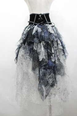 画像2: LILITH HOUSE / ベロアコルセットスカート L 黒 I-26-04-10-073-LO-BL-SA-ZI