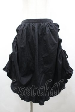 画像1: PEACE NOW / サイドドロストスカート M 黒 I-26-04-10-074-PU-SK-TE-ZI