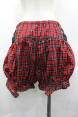 画像2: ALGONQUINS / チェックスタッズ&ベルト付きショートパンツ  レッド I-26-04-10-076-AL-PA-SA-ZI (2)