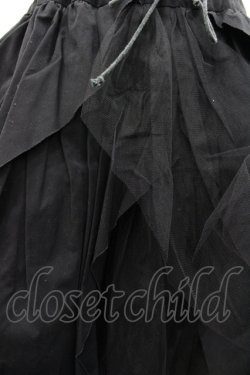 画像3: ROMANTIC NEUROSIS / チュールイレヘムスカート  ブラック I-26-04-10-078-PU-SK-SA-ZI