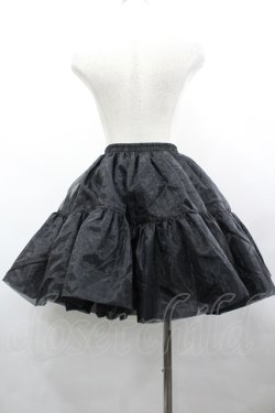 画像2: OZZ ANGELO / オーガンジーパニエ  黒 I-26-04-10-079-OO-SK-TE-ZI