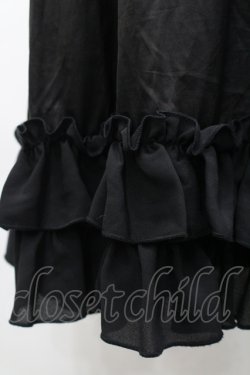 画像3: axes femme kawaii / ミディフリルペチスカート M 黒 I-26-04-10-083-AX-SK-TE-ZI