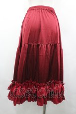 画像2: axes femme kawaii / ミディフリルペチスカート M ワイン I-26-04-10-084-AX-SK-TE-ZI (2)