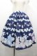 画像1: axes femme kawaii / ランドリー柄スカート  ネイビー I-26-04-10-086-AX-SK-SA-ZI (1)
