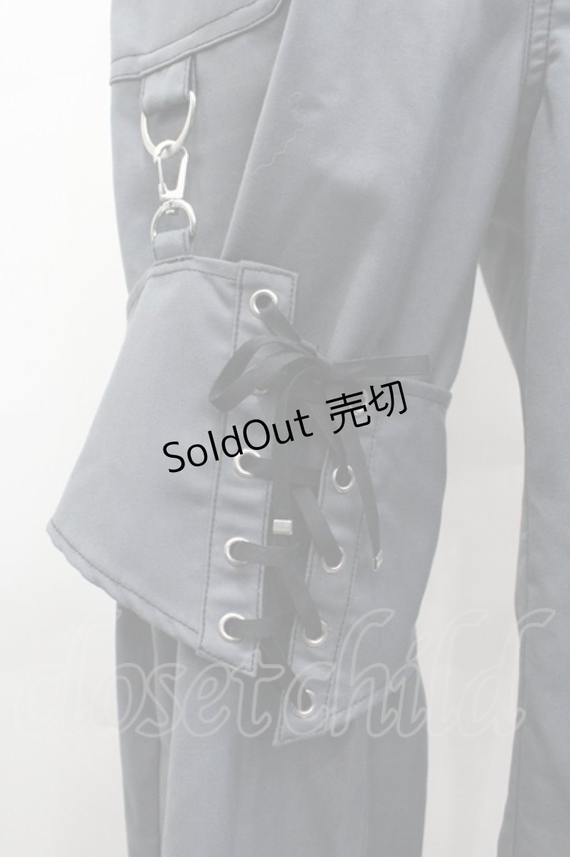 画像3: axes femme POETIQUE / ガーターリング付パンツ M グレー I-26-04-10-088-AX-PA-TE-ZI (3)